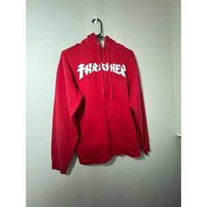 Red Thrasher Magazine Hoodie